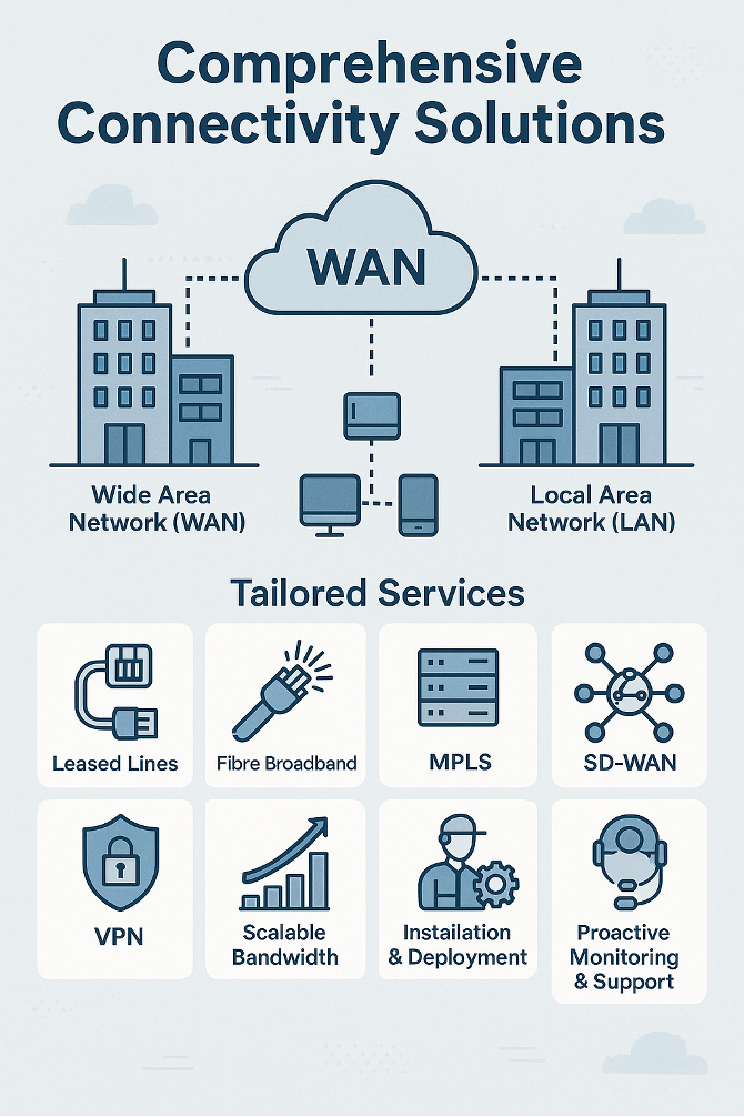 Comprehensive connectivity solutions 